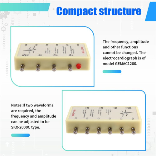 SKX-2000A ECG Signal Generator ECG Emulator ECG Simulator Simulation Instrument for Electrocardiogram Simulation EU Plug 2