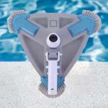 Pool Vacuum Triangle Shape Vacuum Brush Cleaner Suction Brush Cleaner Swimming Pool Cleaning Tool
