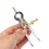 4X Leather  Rotating  Tool Diy Wing Divider Adjustable Steel Leather  Making Rotating Tool 6