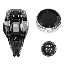 Car Crystal Gear Shift Knob Lever Gear  Lever with Central Control Knob for  5 Series F Chassis 2014-2017