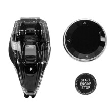 Car Crystal Gear Shift Knob Lever Gear Lever with Central Control Knob for 3 Series F Chassis 2013-2019