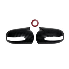 Car Rear View Mirror Cover Side Mirror Shell Carbon Fiber Trim for - E C-Class W211 W203 2001-2007