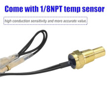 2-in-1 Water Temperature & Voltage Gauge Set - Digital LED Display for 12V/24V Vehicles
