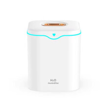 2000ml Large Capacity Double Spray Port Air Humidifier USB Silent Aromatherapy Diffuser Cool Mist Maker for Home White