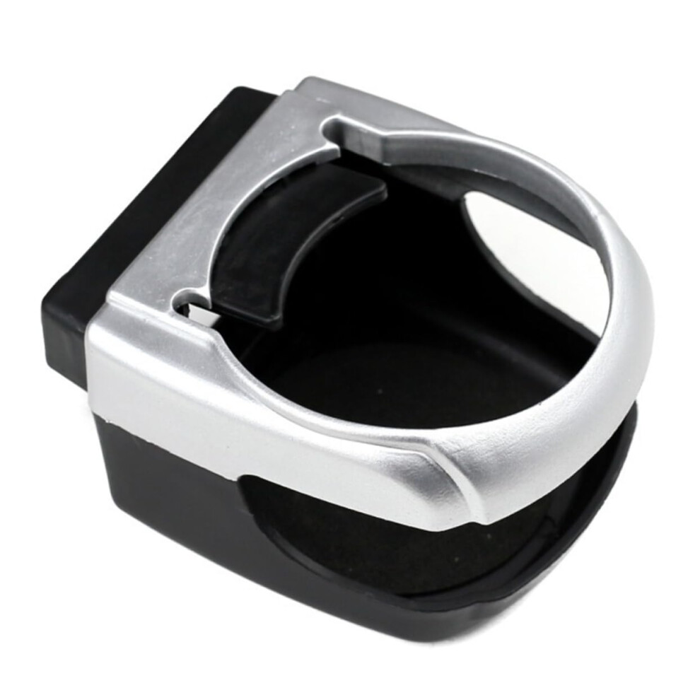 Universal Car Vent Cup Holder Durable Plastic Drink Rack For Bottles And Cans Silver 9092120176605