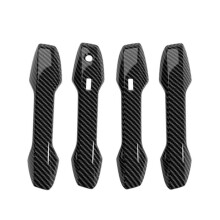 Retrofit Exterior Door Handle Decorative Cover Special Patch for Handle Trim for Kicks 2025 Carbon Fiber Pattern