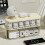 Compact Transparent Desktop Cable Organizer Box with Lid-No Cord and Charger Storage Solution for Home Organization A 2