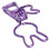 20 Pcs Purple Metal Clips, 3.3x1.2cm Multipurpose Spring Binders 3