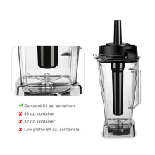 2X Liquidificador Tamper Acelerador Plástico Stick ÊMbolo para 760/5000/5200 Liquidificadores para Recipiente PadrãO de 64Oz