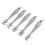 5PCS Hard Fishing Lure Squid Bait Double Hook Artificial White 44g 1