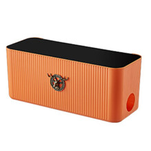Elk Wire Cable Storage Case Organizer Box Socket Plug Wireless WiFi Router Board Bracket for Household Bedroom(Orange)
