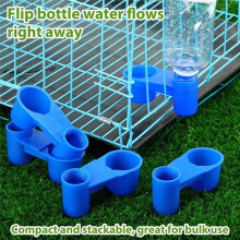 24 Pcs Bird Drinker Feeder Cups Water Bottle Cup for Cage Ideal for Bottle Chicken Quail Poultry Waterer