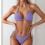 Ensemble bikini deux pièces sexy taille haute pour-Rouge M 7
