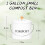 Kitchen Compost Bin for Kitchen Countertop, 1Gallon Compost Bucket for Kitchen with Lid, Home  White 6