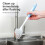 5pcs Kitchen Diffusion Type Scrub Brush for Cleaning Dishes Pots Pan Sink and Bathroom with Comfortable Long Handle 6