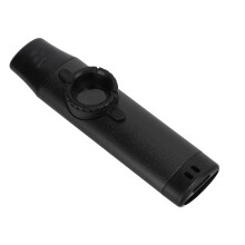 Metal Kazoo with Resin Mouthpiece Flute Diaphragms Adjustable Tightness Black