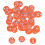Beekeeping Supplies 50 Pcs Rounded Numbered Labels for Beehive Tagging Orange 2