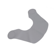 Waterproof Silicone Haircut Neck Collar Wrap, Gray, 50.8x38cm