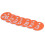 Beekeeping Supplies 50 Pcs Rounded Numbered Labels for Beehive Tagging Orange 6