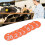 Beekeeping Supplies 50 Pcs Rounded Numbered Labels for Beehive Tagging Orange 7