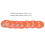 Beekeeping Supplies 50 Pcs Rounded Numbered Labels for Beehive Tagging Orange 9