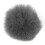 Furry Windscreen for Lavalier Microphone Grey Clip-On Artificial Fur Mic Muff 1