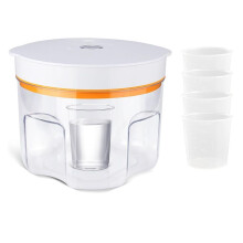 Resin Bubble Remover, 2L 99.9% Bubble Removal in 5Min, Vacuum Degassing for Epoxy Resin,Crafts EU Plug Orange
