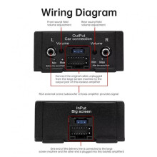 4 Channel 12V 80W X 4 Class A/B Audio Modification Power Amplifier Digital Sound Processor for Android Car Player