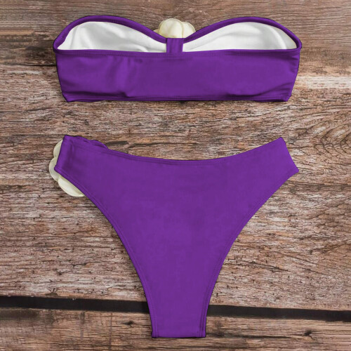 2-delige bikinisets voor dames,-Paarswit L 2