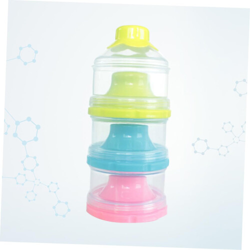 Baby Formula Dispenser 3 Layer Stackable Milk Powder Container with Sealed Compartments for Travel 2