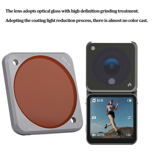 Multi Layer Neutral Density ND16 Filter for DJI Action 2 Camera Lens 1
