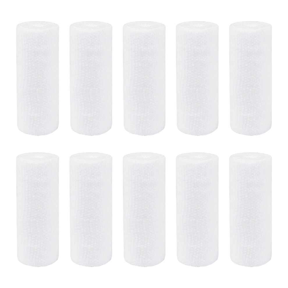 Stretchable Breathable Cotton Gauze Bandage Wrap-White 8X400CM