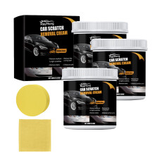 Car Scratch Remover Wax Kit 2024, Fast Scratch Polish Paste with Sponge for Deep Auto Paint Restoration (C3PCS)