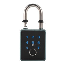 Fingerprint Padlock with App Control, IP65 Waterproof Smart Lock for Outdoor, Gym, Travel