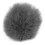 Furry Windscreen for Lavalier Microphone Grey Clip-On Artificial Fur Mic Muff 2