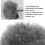 Furry Windscreen for Lavalier Microphone Grey Clip-On Artificial Fur Mic Muff 3