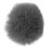 Furry Windscreen for Lavalier Microphone Grey Clip-On Artificial Fur Mic Muff 4