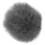 Furry Windscreen for Lavalier Microphone Grey Clip-On Artificial Fur Mic Muff 8