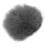 Furry Windscreen for Lavalier Microphone Grey Clip-On Artificial Fur Mic Muff 9