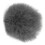 Furry Windscreen for Lavalier Microphone Grey Clip-On Artificial Fur Mic Muff 10