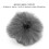 Furry Windscreen for Lavalier Microphone Grey Clip-On Artificial Fur Mic Muff 12