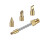 2X 510 Interface Soldering Iron Tip USB Soldering Iron Tip Welding Tool 15W Cutter  Horseshoe Shape Welding Tools 6