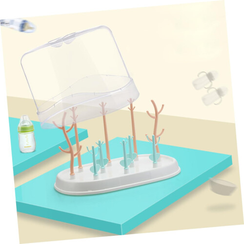 Bottle Drying Rack with Removable Tray, SpaceSaving Cup and Bottle Drainer for Various Sizes 2