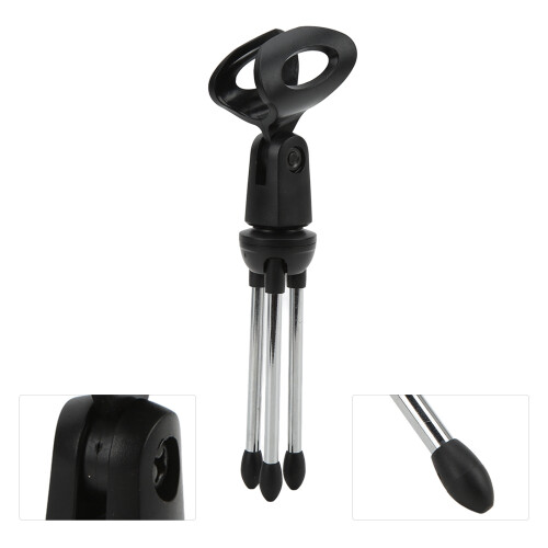Microphone Stand Bracket Adjustable Table Mic Holder with Clip for Conference 2