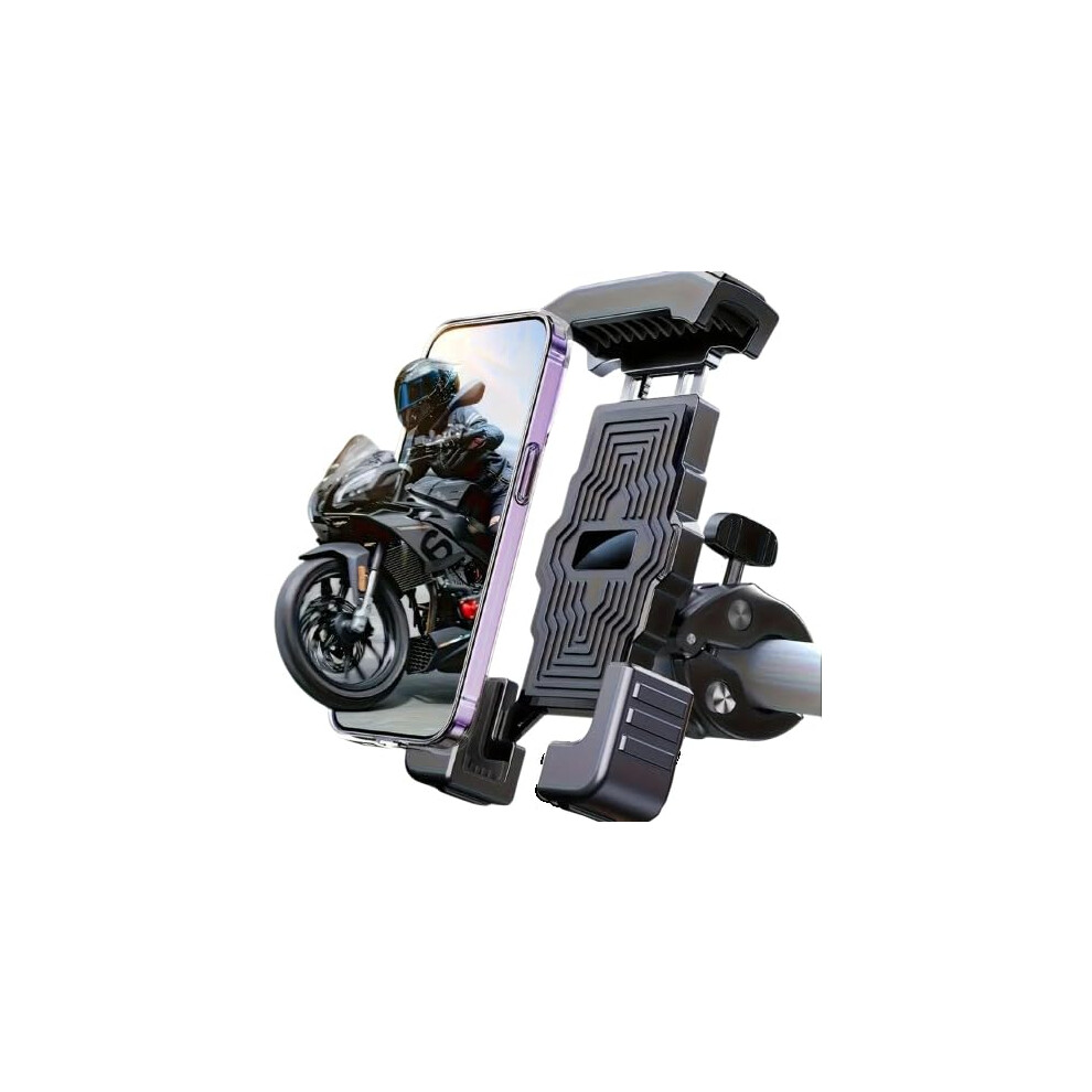 Motorcycle Phone Mount For Suzuki Gs500f Gs500 500F, 360 Rotation Shockproof AntiâShake Holder With Secure Grip 9045646537931