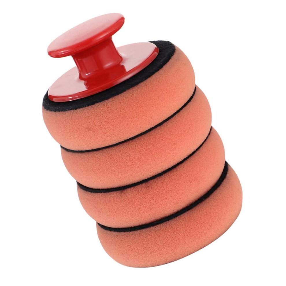 Car Wax Applicator With Ergonomic Handle Grip, Reusable Foam Polishing Sponge For Auto Detailing 9073542693833