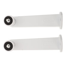 Aluminum Alloy CCTV Camera Mount with 360 Rotation Tilt Adjustable Weatherproof Security Bracket White