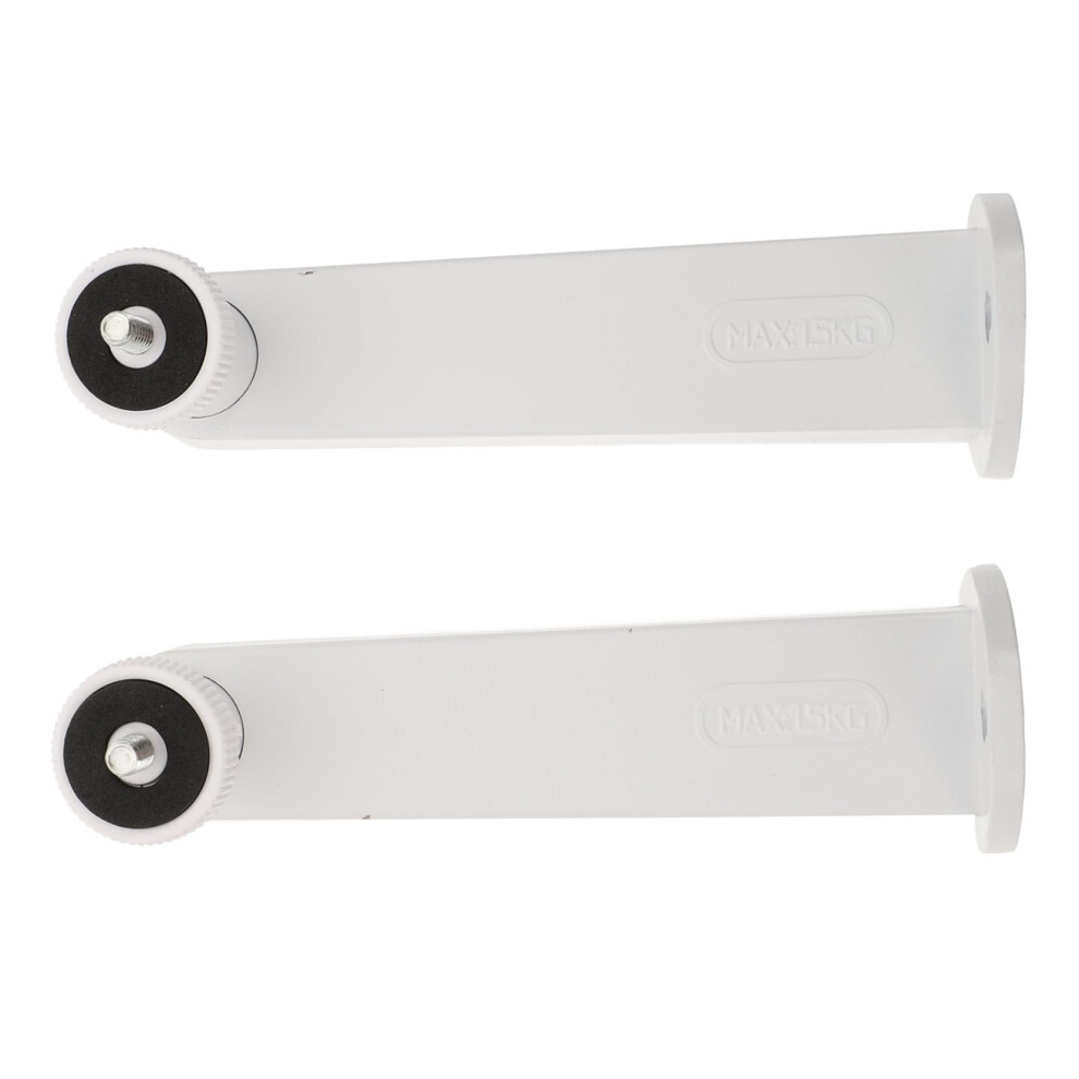 Aluminum Alloy Cctv Camera Mount With 360 Rotation Tilt Adjustable Weatherproof Security Bracket White 9455672186353