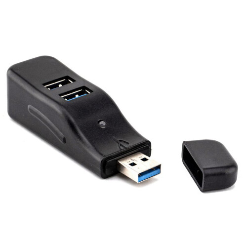 2X USB 3.0 HUB Adapter Extender  Splitter Box 4  for PC Laptop Mobile Phone High Speed U Disk Reader 1