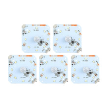 10 Pcs PIR Motion Sensor Night Light LED Board with Power Adapter for Home Security